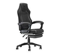 Woxter Stinger Station RX Black- Silla Gaming/Oficina (Eje Acero, Levantamiento por pistón, Piel sintética, Ergonómica, Reposabrazos, Altura Ajustable)