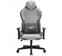 Woxter Stinger Station Titan Light - Silla Gaming Oficina (Eje Acero, Levantamiento por pistón Gas, Tela Antimanchas, Reposabrazos 2D, Alt/Incl Ajustable, Foam, Racing, Cojín Lumbar)