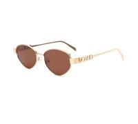 WOYUANSHA Gafas De Sol Moda Metal Pequeño Oval Gafas De Sol Uv400 Sol para Viajes Al Aire Libre Playa Conducción Chic (C2)