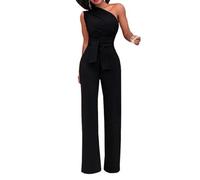 WOYUANSHA Monos Bodysuit Mono De Mujer Mono Ajustado Sexy Y Transpirable para Mujer Costuras Firmes con Cinturón Mono Ajustado para Mujer Ropa Diaria S Negro