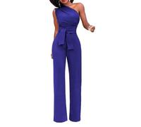 WOYUANSHA Monos Bodysuit Mono De Mujer Mono Ajustado Sexy Y Transpirable para Mujer Costuras Firmes con Cinturón Mono Ajustado para Mujer Ropa Diaria XL Royalblue