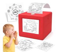 Woyuosn Impresora de calcomanías con IA de voz con generación de imágenes, mini máquina portátil para hacer pegatinas, impresora térmica sin tinta para niños, etiquetadora de bricolaje para