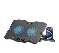WOZINSKY Soporte de refrigeración para ordenador portátil, almohadilla de refrigeración RGB Gaming ajustable, compatible con portátiles de 9 a 17 pulgadas