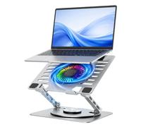 WOZINSKY Soporte de refrigeración para ordenador portátil y tablet, almohadilla de refrigeración RGB 360°