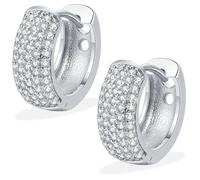 WOZNU Pendientes Mujer Plata 925, 14K Pendientes Aro Mujer Doble Pendientes de Acero Inoxidable, Pendientes Dorados 14K Pendientes Aros Dorados Plata 1