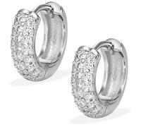 WOZNU Pendientes Mujer Plata 925, 14K Pendientes Aro Mujer Doble Pendientes de Acero Inoxidable, Pendientes Dorados 14K Pendientes Aros Dorados Plata 2