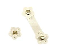 WOZOKI 10 piezas hebillas de bolso en forma de flor de | 10 unids / set de cerrojo de bolsa, botones decorativos en forma de flor para bolso de bricolaje, accesorios de ropa,