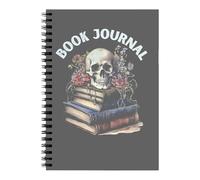 WOZOKI Cuaderno de planificación de Halloween, encuadernación, A, H | Cuaderno planificador de seguimiento de lectura para programación diaria, encuadernación de doble bobina, gestión