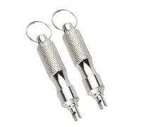 WOZOKI Herramienta de extracción de núcleos de válvulas de neumáticos de | Llave para válvulas de neumáticos Destornillador para reparación de neumáticos