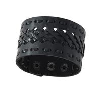 WOZOKI Pulsera de trenzado de estilos punk para hombres y mujeres | Pulsera de Trenzado para Hombre y Mujer con Hebillas de Metal, Ropa Casual y de, Actividad Aire