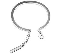 WOZUIMEI Brazalete de Estilo Chino Vintage S990 Brazalete de Plata Esterlina Brillante Apertura Borla Simple Brazalete de Plata Esterlina de ModaPulsera borla