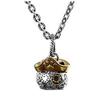 WOZUIMEI Colgante de Estilo Chino, Joyería de Plata de Ley 925, Colgante de Plata con Colgante de Plata Tailandesa Vintage con Sombrero Pequeño Y Bonito Catwomancolgante sin cadena