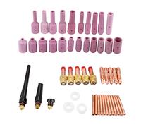 WP - 17/18 / 26 TIG Welding Torch Consumables | 50pcs High - Temp Ceramic Nozzles & Accessories | Replacement Parts for Welding Projects/Metal Fabrication/DIY Repair