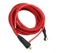 WP-9F - Juego completo de antorcha de soldadura TIG, refrigerada por aire, manguera de 4 m, para acero inoxidable, aluminio, compatible con conectores 35-70 industriales