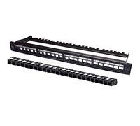 WP Europe PANN.1U con 24 RJ45U Cat.6 Nero