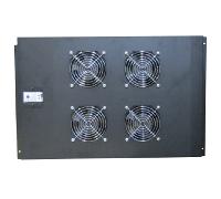 wp fan tray for rna (800 depth) with 4 fans and thermostat black (wpn-acs-n080-4)