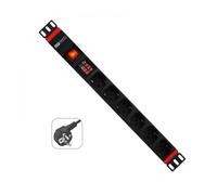 WP Regleta 19" 8 Tomas Medidor Potencia/ Corriente
