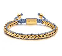 WP WEPICK Pulseras chapadas en oro de 18 quilates para hombre, cadena de eslabones francos, pulsera ajustable de acero inoxidable, joyería para hombre, regalo de cumpleaños, For Wrist 6.5-8 Inch, Sin