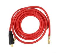 WP26 - Soplete de soldadura TIG con conexión rápida de gas eléctrico integrado, manguera roja 250 A para cable de soldadura argón para WP26F WP26V SR26 industrial