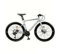 WPBXQKWAY Bicicleta de montaña de Carbono 700C, Bicicleta de Carretera, Bicicleta Urbana con Ruedas, Cuadro Completo de Fibra de Carbono con Frenos de Disco hidráulicos, Manillar ergonómico(Beige,24)