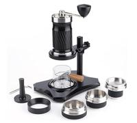 WPBXQKWAY Juego de máquina de café expreso manual portátil, presión de 9-12 bar, tanque de agua de 100 ml, no necesita energía, cafetera con preinfusión, perfecta for acampar, viajar al