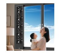 WPBXQKWAY Retractable Vertical Window Fan, Comfort Zone Window Fan For Bedroom, Retractable 35-135cm Optional, Adjustable Speed 0-2800 Rpm, For Home, Kitchen, Bedroom & Office(85-90cm)