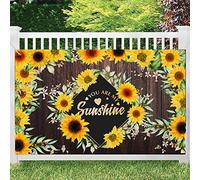 WPCTYQ Fondo de fotografía You are My Sunshine, telón de fondo de girasoles Sweet Girl Baby Show, pancarta de fiesta de cumpleaños para mujer, decoración de mesa de estudio de fotos, vinilo de 6 x 4 pies