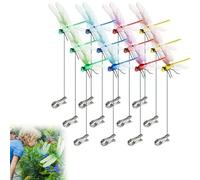 WPDUIODF Clip For Sombrero De Mosca De Dragón For Repelente De Insectos, Clips De Mosca De Dragón Impermeables Multicolores, For Decoración De Estacas De Jardín, con Clip For Ropa De Sombrero(12pcs)
