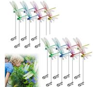 WPDUIODF Clip For Sombrero De Mosca De Dragón For Repelente De Insectos, Clips De Mosca De Dragón Impermeables Multicolores, For Decoración De Estacas De Jardín, con Clip For Ropa De Sombrero(16pcs)