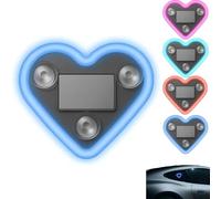 WPDUIODF Luz De Neón LED Inalámbrica con Forma De Corazón, Alimentada por Energía Solar, For Pilar C. Accesorio Decorativo Romántico For El Interior del Coche En San Valentín.(Blue)