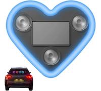 WPDUIODF Luz De Neón Solar En Forma De Corazón For Coche, Decoración For El Día De San Valentín, Accesorio For Ventana con Forma De Corazón, For Todo Tipo De Coches, For Parejas(Blue,1psc)