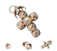 WPDUIODF Mini Colgante De Esfera Transformadora Masónica, Mini Collar De Bola Plegable Vintage, Diseño con Bisagras con Iconos, Joyería Inspirada En La Masonería For Hombres Y Mujeres(1pc)