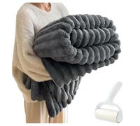 WPDUIODF The Bunny Blanket Queen For Adultos, Manta con Funda De Terciopelo De Leche De Invierno, Cómoda Y Cálida Manta For Sofá, For Uso En Cama, Sofá, Oficina En Casa(Gray,39.3 * 59.1in)