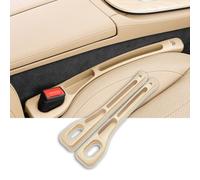 WpecM 2 Piezas Relleno De Huecos De Asiento para Citroen C5 2000-2019, TapóN Espacio Asiento Coche, Relleno De Huecos De Asiento De Coche, para TeléFonos Llaves Gafa Tarjeta,C-Beige