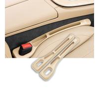 WpecM 2 Piezas Relleno De Huecos De Asiento para Infiniti QX55, TapóN Espacio Asiento Coche, Relleno De Huecos De Asiento De Coche, para TeléFonos Llaves Gafa Tarjeta,C-Beige
