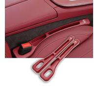 WpecM 2 Piezas Relleno De Huecos De Asiento para Infiniti QX80, TapóN Espacio Asiento Coche, Relleno De Huecos De Asiento De Coche, para TeléFonos Llaves Gafa Tarjeta,B-Red