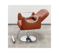 wpenshiDM125 Silla de barbero Sillas de peluquería específicas for peluquerías, sillas de Corte Que se Pueden Subir, Bajar y Girar. Silla de salón(Orange)