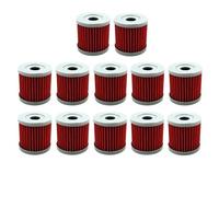 WPHYGMK Piezas de Repuesto para Motocicletas Filtro de Aceite para Suzuki DRZ 400, 400E, 400S, 400SM, LTZ400, LTR450, LTZ 400, LTR 450, QUADRACER, ATV, Dirt Motor Bike Reparaciones fáciles(12pcs)