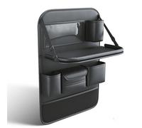 WPJOLOAAX Organizador Asiento Coche, para Renault Megane 4 Kadjar Koleos Talisman Scenic 2016 Almacenamiento Trasero con Bandeja Plegable Impermeable Cuero PU Accesorios de Viaje