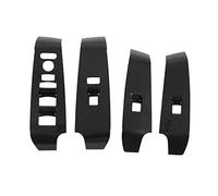 WPKD BLUEIY CUBIERTA DEL PANEL DE INTERRUPTOR DE ELEVACIÓN DE VENTANA DEL COCHE REEMPLAZO DE ESTILO DE FIBRA DE CARBONO 11.° 2022 LHD DECORACIÓN DE ASPECTO ELEGANTE PARA VEHÍCULO