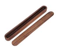 WPKD BLUEIY Juego de palillos de madera, portátil, respetuoso con el medio ambiente, vajilla de nogal negro para estudiantes y viajes, regalo ideal, 24 cm de largo, incluye estuche de viaje