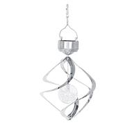 WPKD BLUEIY Luces Solares Colgantes Que Cambian de Color LED para Exteriores, Luces Solares Colgantes Impermeables, Campanillas de Viento Solares de Acero Inoxidable para Decoración Exterior