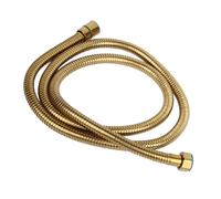 WPKD BLUEIY Manguera Ducha,Flexo Ducha de Acero Inoxidable,Manguera de Ducha de Mano G1/2 Pulgadas Manguera de Cabezal de Ducha Multifuncional para Baño Hogar (Oro 1,5 m)