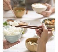 WPKD BLUEIY Palillos de acero inoxidable con mango de madera, juego de 5 pares, sushi japonés para cocina, artesanía, reutilizable, regalo de alta calidad, 23 cm de largo