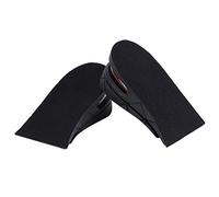 WPKD BLUEIY Plantillas para aumentar la altura, almohadillas universales transpirables para zapatos de 5 cm, color negro, para hombres y mujeres, medias plantillas para mayor comodidad