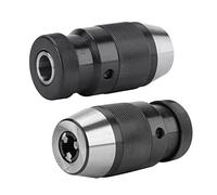 WPKD BLUEIY Portabrocas Autoajustable,0-13 Mm 1/2Acero Resistente sin Llave B16 Adaptador de Portabrocas Manual de Cambio Rápido,para Taladro Eléctrico de Mano,Martillo Rotativo,Llave de Impacto
