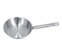 WPKD BLUEIY Sartén de acero inoxidable, utensilios de cocina de un solo mango para cocina de inducción doméstica, 9.4 x 2 pulgadas, ideal para freír huevos y filetes, diseño