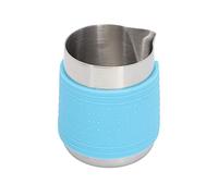 WPKD BLUEIY Stainl Steel - Jarra de espuma de leche de 550 ml, diseño de salida Olecranon con patrón de calavera, jarra de vapor de café de grado alimenticio, uso doméstico o cafetería, color azul