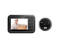 WPKD BLUEIY Visor de puerta, timbre inteligente de ojo de gato con cámara, pantalla LCD TFT de 2.4 pulgadas, gran angular de 105°, píxeles 300.000, visión nocturna HD, cámara digital electrónica para