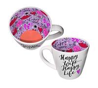 WPL Gifts Taza Inside Out Happy Wife con caja de regalo (ISO173)